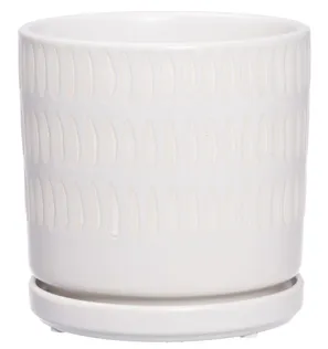 LILLEPOTT 4LIVING ALUSEGA PISA 15CM, VALGE