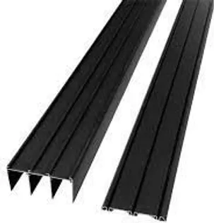 LÜKANDUKSE SIINIDE KOMPLEKT FLEXISLIDE 2,45M ALUMIINIUM MUST 8TK