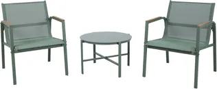 AIAMÖÖBLIKOMPLEKT LAUD JA 2-TOOLI, ROHELINE