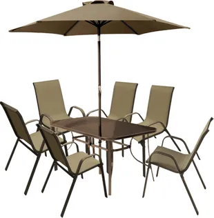 AIAMÖÖBEL 8-OSALINE, TAUPE/METALL