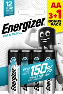 PATAREI ENERGIZER MAX PLUS ALKALINE AA 1,5V 4TK PAKIS