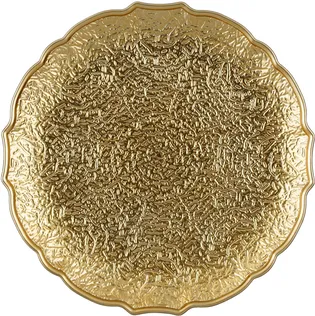 DEKORATIIVNE TALDRIK MICA DECORATIONS Ø33CM KULDNE