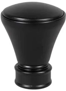 KARDINAPUU OTSIK DEKORIKA TORINO Ø19MM MUST 2TK PAKIS