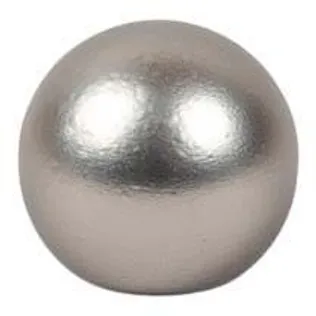 KARDINAPUU OTSIK DEKORIKA KULA LÄIKIV HÕBEDANE Ø19MM MATT 2TK PAKIS