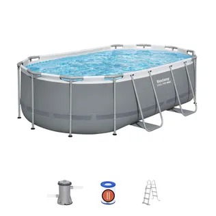 BASSEIN OVAALNE STEEL PRO MAX 427X250100CM KOMPLEKT
