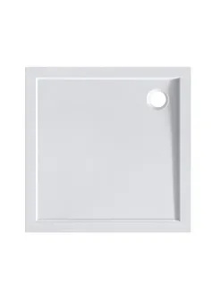 DUŠIALUS KANDILINE 90X90X4CM VALGE