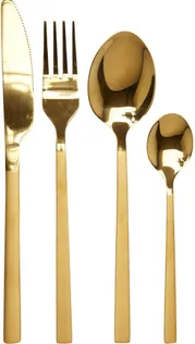 SÖÖGIRIISTADE KOMPLEKT 16-OSALINE, KULDNE