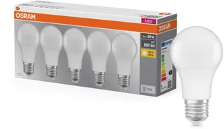 LED LAMP OSRAM BASE CLASSIC 8W E27, 5TK PAKIS
