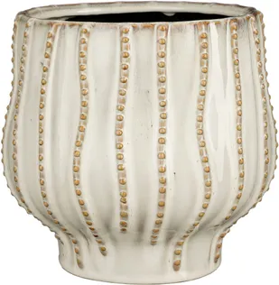 ÜMBRISPOTT MICA DECORATIONS CATHY Ø20CM VALGE