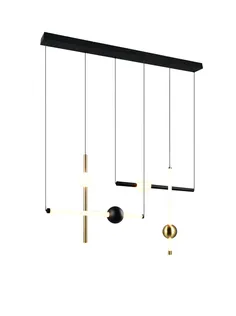 LAELAMP TRIO MELITA LED 110CM MUST MATT