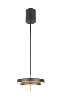 LAELAMP TRIO KEATON LED 40CM MUST MATT/MESSING