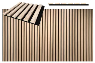 AKUSTILINE SEINAPANEEL 19X300X2600MM VALGE TAMM 0,82M² PAKIS