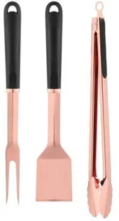 GRILLITARVIKUTE KOMPLEKT MUSTANG 3-OSALINE, ROOSA-KULDNE