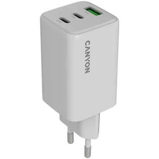 LAADIJA CANYON CU65ACC GAN 65W 2XPD 1XQC, EU, VALGE