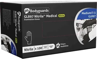 NITRIILKINDAD TAMREX GL896 PUUDRITA MUST XL, 100TK PAKIS