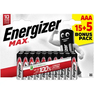 PATAREI ENERGIZER MAX ALKALINE AAA C20 20TK PAKIS