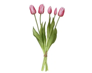KUNSTLILL TULP 40CM ROOSA