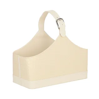 AJALEHEKORV WILMA 37.5X17.5X27CM, KREEM