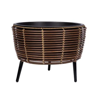 LILLEPOTT WICKER 44X44XH34CM, PRUUN