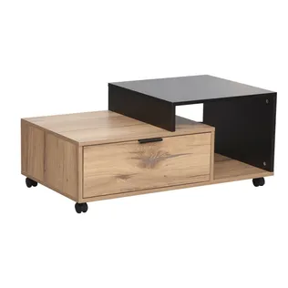 DIIVANILAUD HANNES 90X50XH40CM, RUSTIK/MUST MELAMIIN