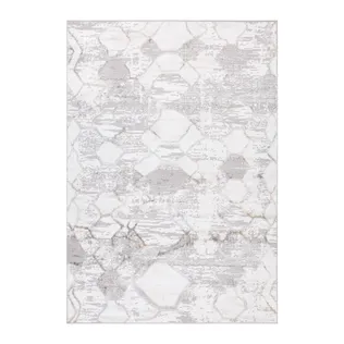 VAIP SALAMANCA-3, 133X190CM, HÕBE/VALGE