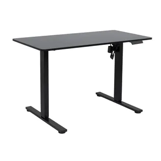 TÖÖLAUD ERGO FIT 1-MOOTORIGA, 120X60XH71.5-116CM, MUST