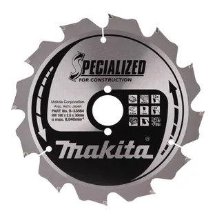 SAEKETAS NAELTEGA PUIDULE MAKITA SPECIALIZED 190X2,6X30MM 20° T12