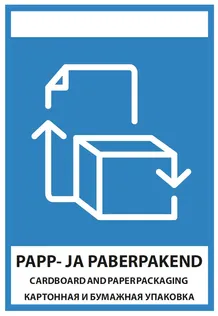 KLEEBIS PAPP- JA PABERPAKEND 15X21CM