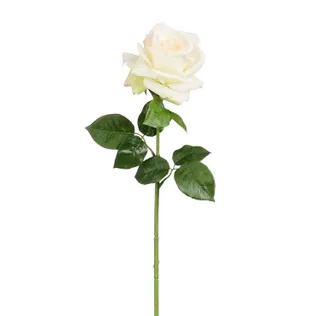 KUNSTLILL MICA DECORATIONS REAL TOUCH ROOS 65CM KREEMJAS