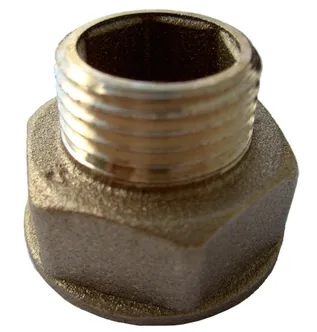 ÜLEMINEKUNIPPEL MESSING 1/2"VKX3/4"SK