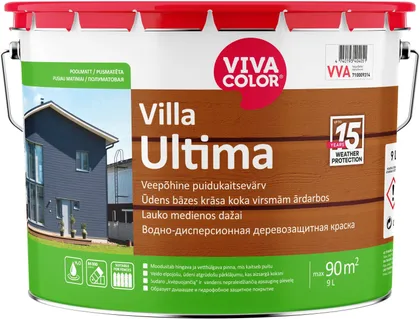 PUITFASSAADIVÄRV VIVACOLOR VILLA ULTIMA 9L VALGE POOLMATT
