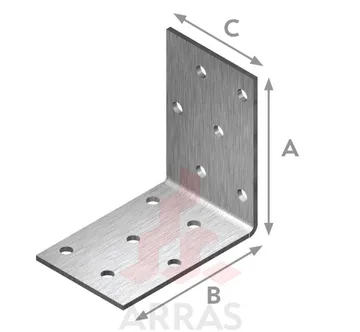 NAELUTUSNURK ARRAS 80X80X40X2,0 ZN