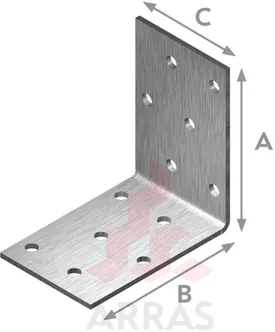 NAELUTUSNURK ARRAS 40X40X40X2,0 ZN