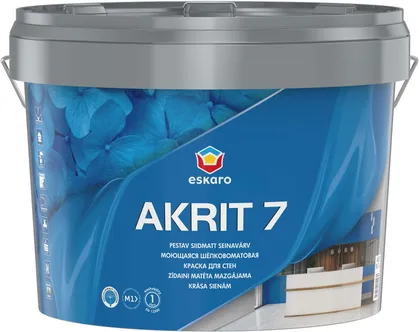 SEINAVÄRV ESKARO AKRIT 7 9,5L VALGE SIIDMATT