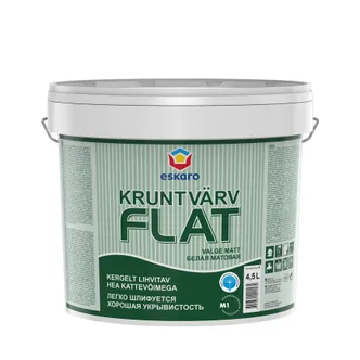 KRUNTVÄRV ESKARO FLAT 4,5L VALGE TÄISMATT
