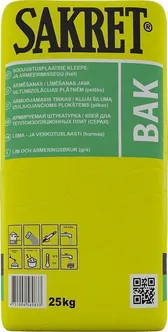 KLEEPE- JA ARMEERIMISSEGU SAKRET BAK 25KG