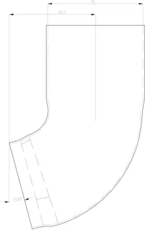 ALUMINE OTS VIHMAVEETORULE PLASTMO 90MM PRUUN