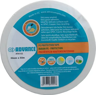 EHITUSTEIP PE AT-6152 ADVANCE 50MMX33M VALGE