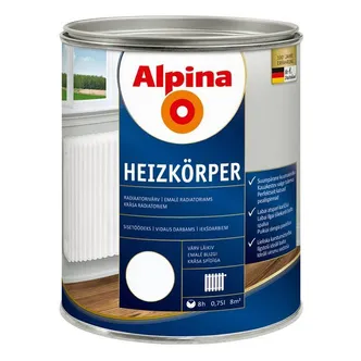 RADIAATORIVÄRV ALPINA EXAP RADIATOR XB 0,75L VALGE LÄIKIV