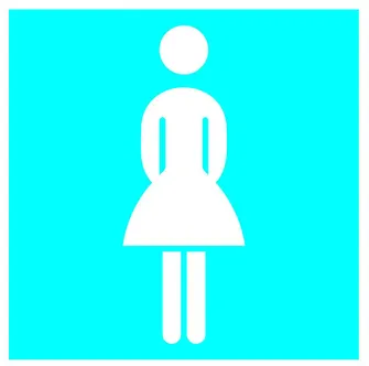 KLEEBIS NAISTE WC 10X10