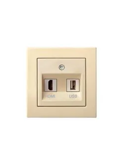 PISTIKUPESA HDMI+USB EPSILON RAAMITA