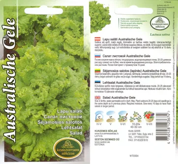 SEEMNED KURZEMES SEKLAS LEHTSALAT AUSTRALISCHE GELE 2G