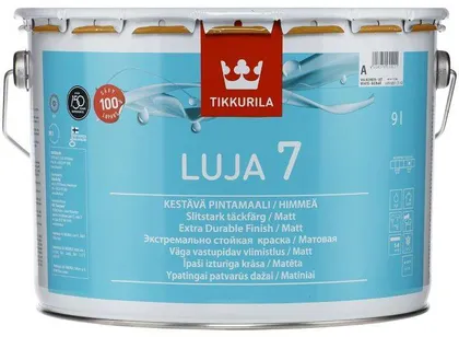 SEINAVÄRV TIKKURILA LUJA 7 9L VALGE (A) MATT
