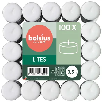 TEEKÜÜNAL BOLSIUS 3,5H VALGE 100TK PAKIS