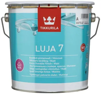 SEINAVÄRV TIKKURILA LUJA 7 2,7L VALGE (A) MATT
