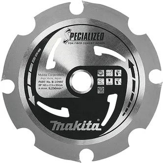 SAEKETAS MAKITA 165X20X2,1MM 4T, 10° TSEMENTLAASTPLAADID