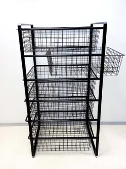 KORVTORN CREYA 6-KORVI MUST 440X530X1020MM