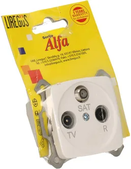 ANTENNIPESA TV+R+SAT LÕPP R-TA VALGE ALFA LIREGUS