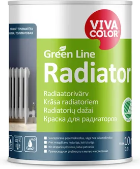 RADIAATORIVÄRV VIVACOLOR GREEN LINE RADIATOR 0,9L VALGE POOLMATT