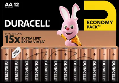 PATAREI DURACELL BASIC AA 12TK PAKIS